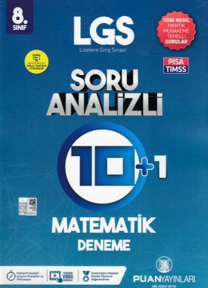 Puan 8. Sınıf Lgs Matematik Soru Analizli 10+1 Deneme(Yeni) Kolektif