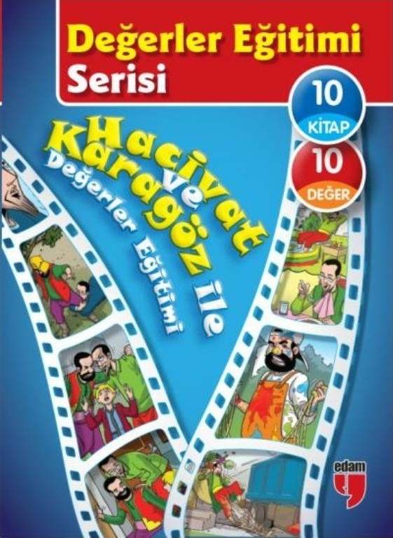 Değerler Eğitimi Serisi - Hacivat ve Karagöz ile Değerler Eğitimi (10 Kitaplık Set) Elif Akardaş