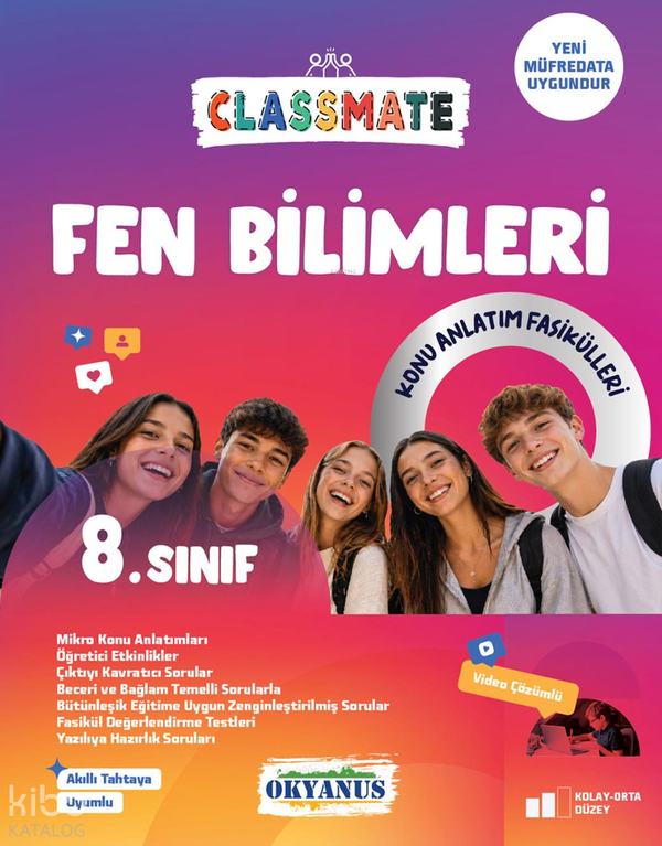 Okyanus Yayınları 8. Sınıf Fen Bilimleri Konu Fasikülleri