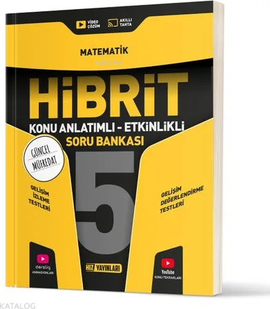 Hız Yayınları 5. Sınıf Hibrit Matematik Soru Bankası