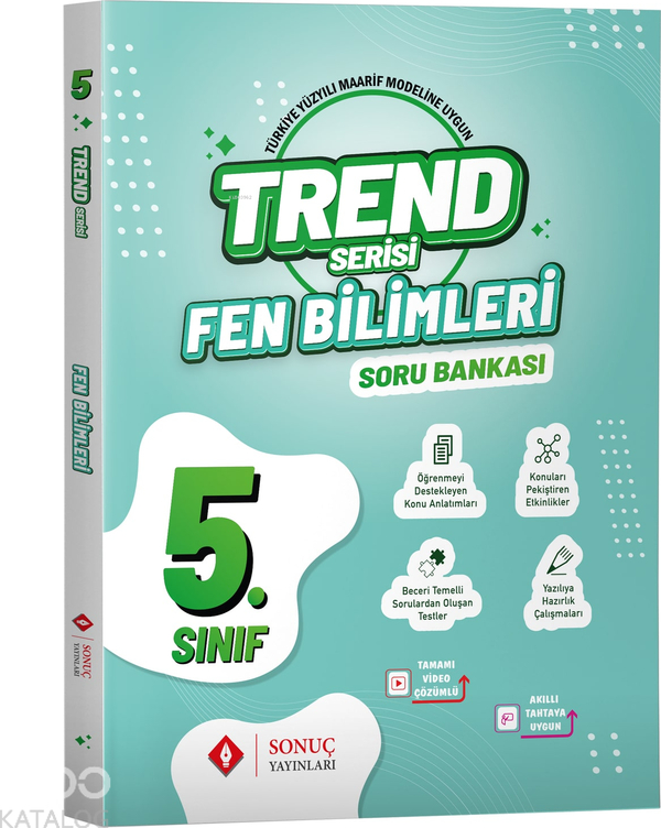 Sonuç Yayınları Trend Serisi 5.Sınıf Fen Bilimleri Soru Bankası 2024-2025