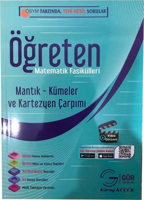 Gür Yayınları Öğreten Matematik Fasikülleri Mantık Kümeler ve Kartezyen Çarpım Gür