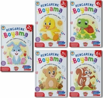 Rengarenk Boyama 5 Kitap Takım Kolektif