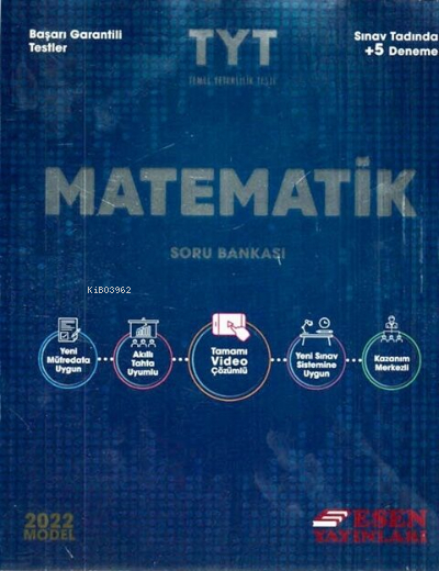 Esen TYT Matematik Soru Bankası 2022 Sebahattin Ölmez