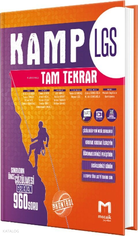 Mozaik Yayınları 8. Sınıf Lgs Kamp Tam Tekrar