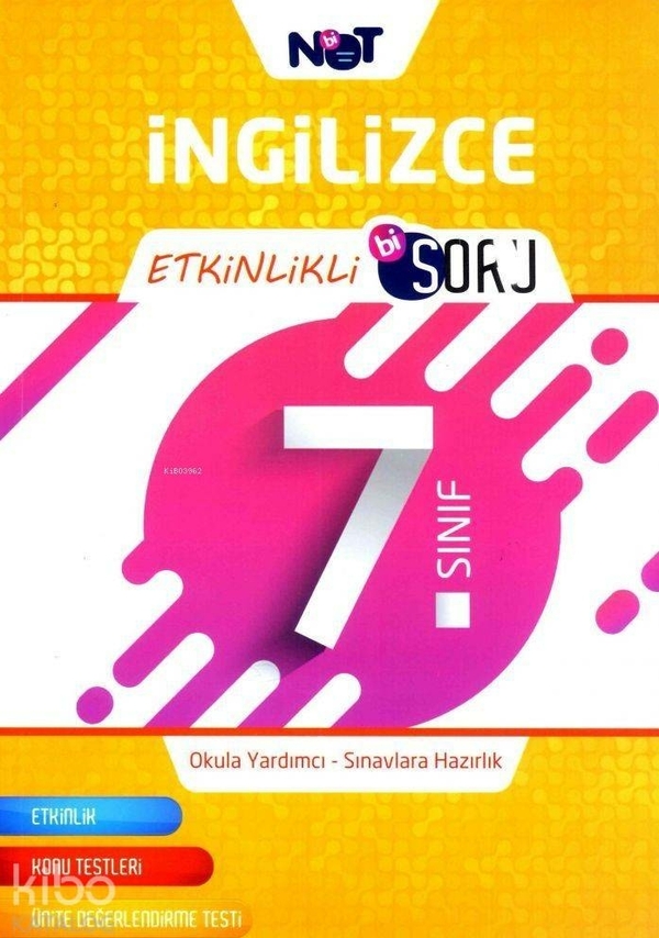 Binot Yayınları 7. Sınıf İngilizce Etkinlikli Bisoru Binot
