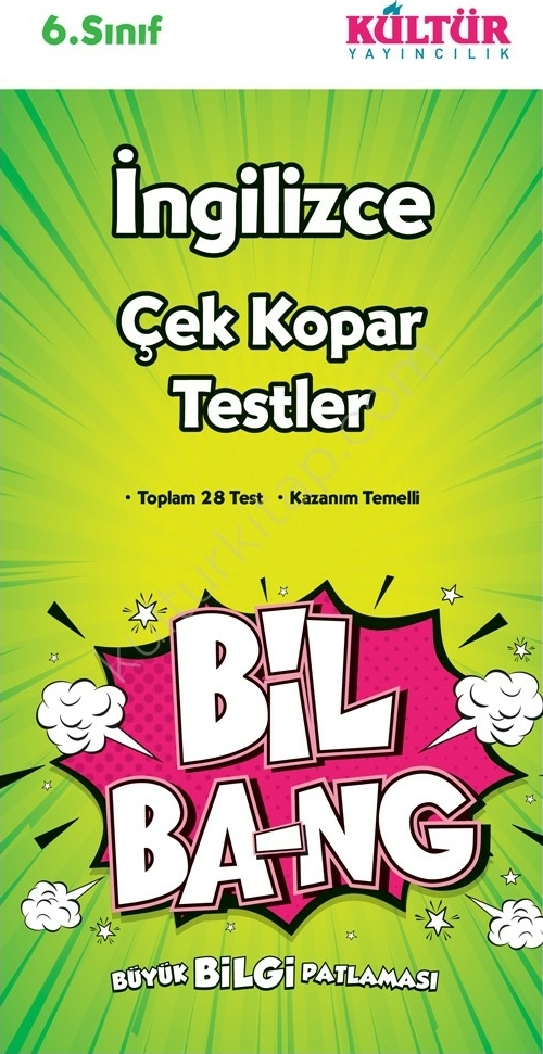 Kültür Yayıncılık 6.Sınıf Bil Ba-Ng İngilizce Çek Kopar Testleri