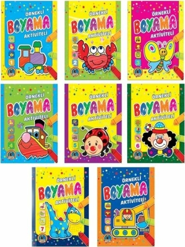Örnekli Aktiviteli Boyama (8 Kitap) Komisyon