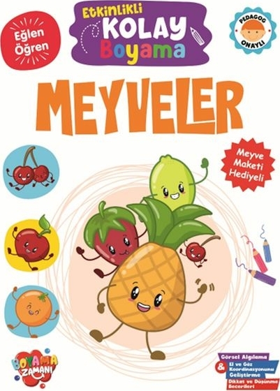 Etkinlikli Kolay Boyama -Meyveler Kolektıf