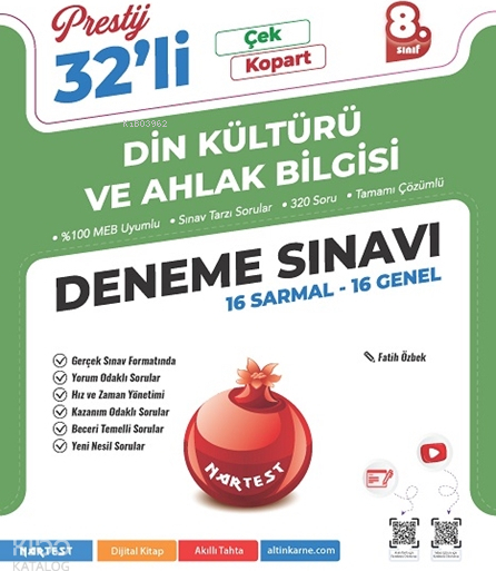 Nartest 8. Sınıf Prestij Din Kültürü Ve Ahlak Bilgisi 32 Deneme Sınavı