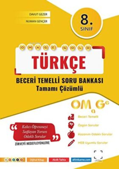 Omage 8. Sınıf  Gold Türkçe Soru Bankası Kolektif