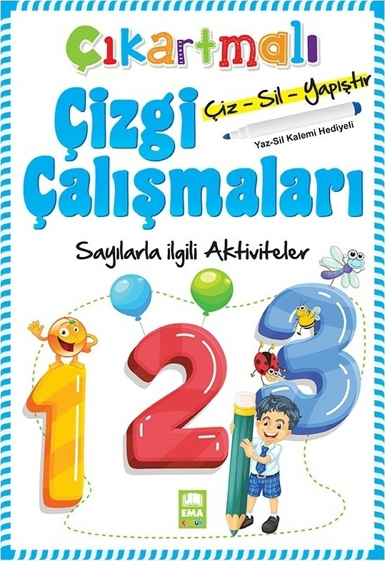 Sayılarla İlgili Aktiviteler - Çıkartmalı Çizgi Çalışmaları Kolektif