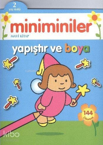 Miniminiler Mavi Kitap Yapıştır Ve Boya; 2 Yaş Üstü