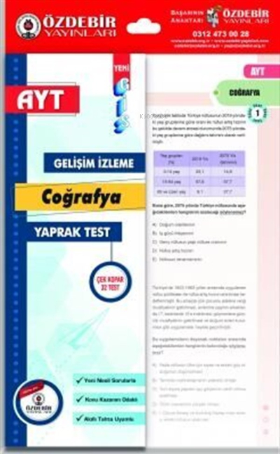 Özdebir AYT Coğrafya Gis Yaprak Test