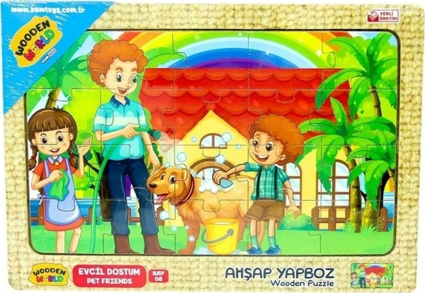 Kumtoys Ahşap Yapboz Küçük 24*34