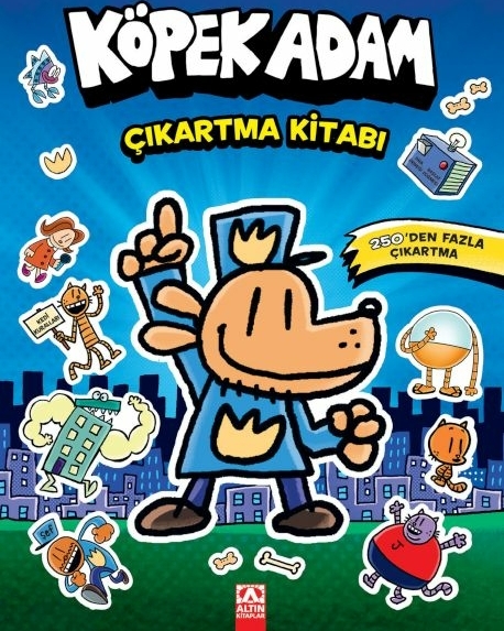 Köpek Adam Çıkartma Kitabı Dav Pilkey