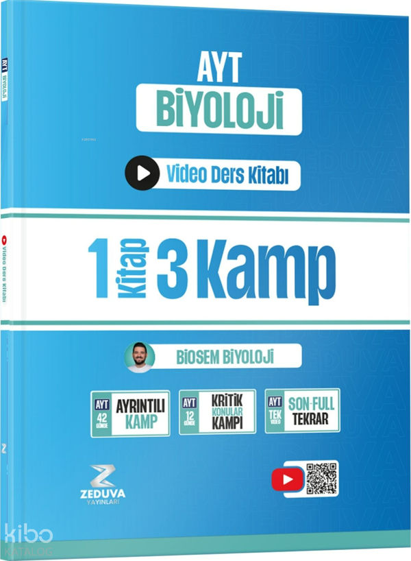 Zeduva Biosem Ayt Biyoloji 1 Kitap 3 Kamp Video Ders Kitabı