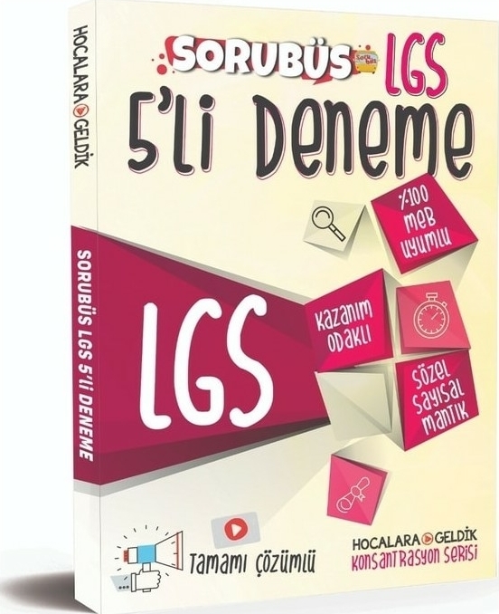 Hocalara Geldik Yayınları 8. Sınıf LGS Sorubüs 5 li Deneme Hocalara Geldik