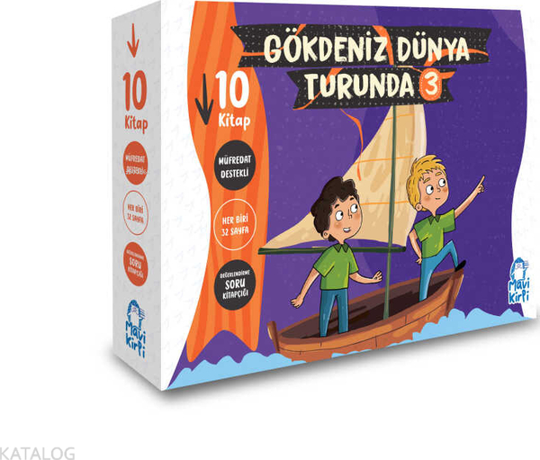Gökdeniz Dünya Turunda 3 - 2. Sınıf Hikaye Seti (10 Kitap) Vildan Özdemir