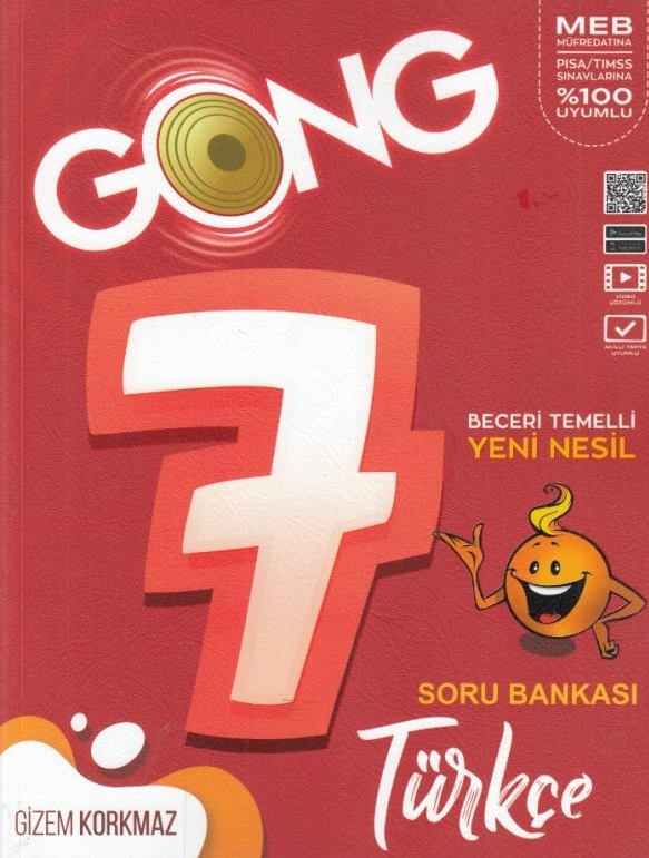 Gong 7. Sınıf Türkçe Beceri Temelli Yeni Nesil Soru Bankası Gizem Korkmaz
