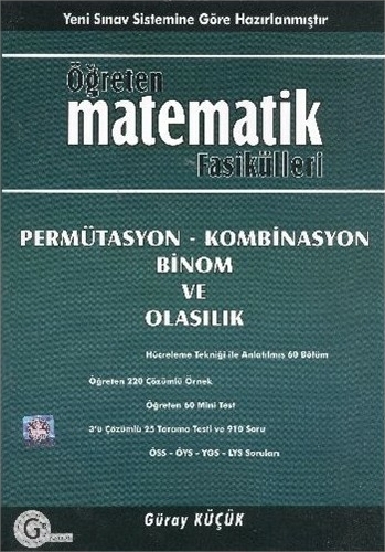 Gür Yayınları Öğreten Matematik Fasikülleri Permütasyon Kombinasyon Binom Olasılık Ve İstatistik Konu Anlatımlı Gür