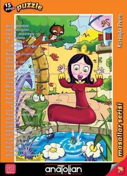 Puzzle 15 Parça Masallar Serisi- Kurbağa Prens Kolektif