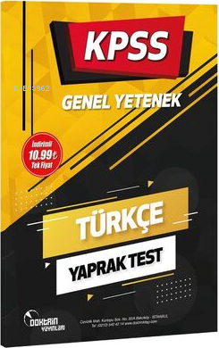 Doktrin Yayınları 2023 KPSS Genel Yetenek Türkçe Yaprak Test Komisyon