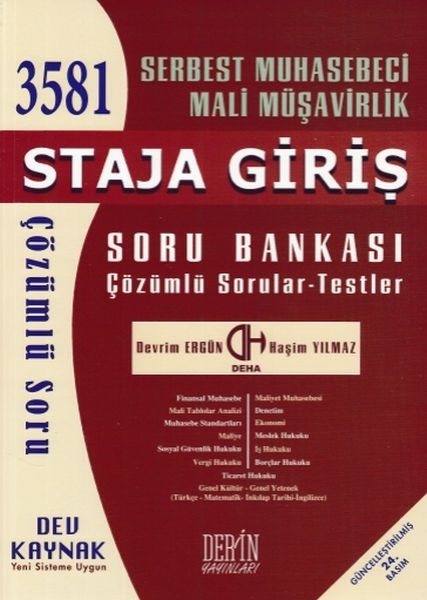Smmm Staja Giriş Soru Bankası Devrim Ergün , Haşim Yılmaz