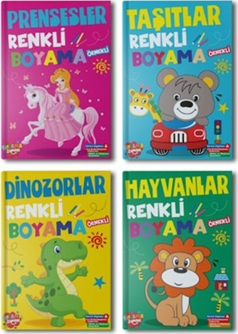 Renkli Boyama Seti – 4 Kitap Takım Kolektif