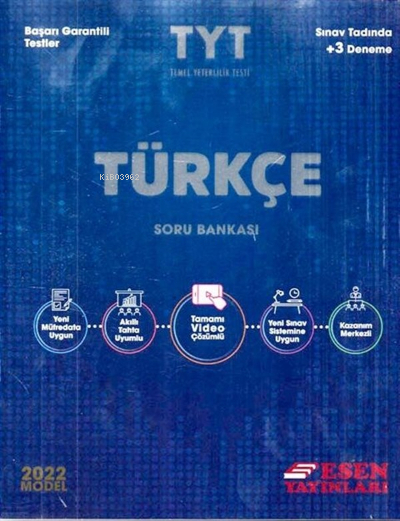 Esen TYT Türkçe Soru Bankası 2022 Mehmet Saylan, Feyzullah Çelikbağ, Tayfur Altun
