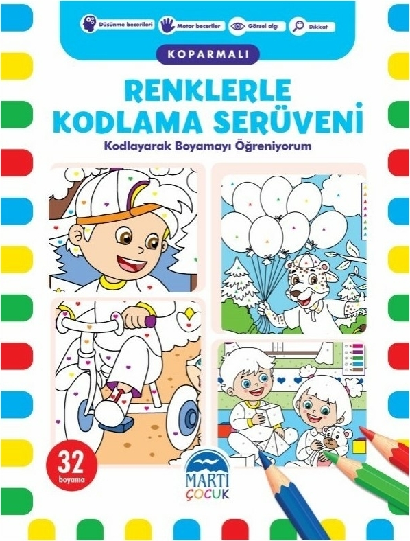 Renklerle Kodlama Serüveni (Koparmalı) - 2; Kodlayarak Boyamayı Öğreniyorum