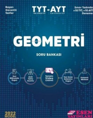 Esen TYT AYT Geometri Soru Bankası 2022 Talha Salcan