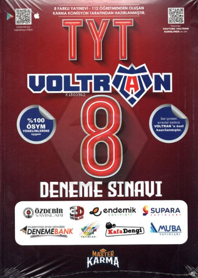 Master Karma TYT Voltran 8 Deneme Sınavı Kolektıf