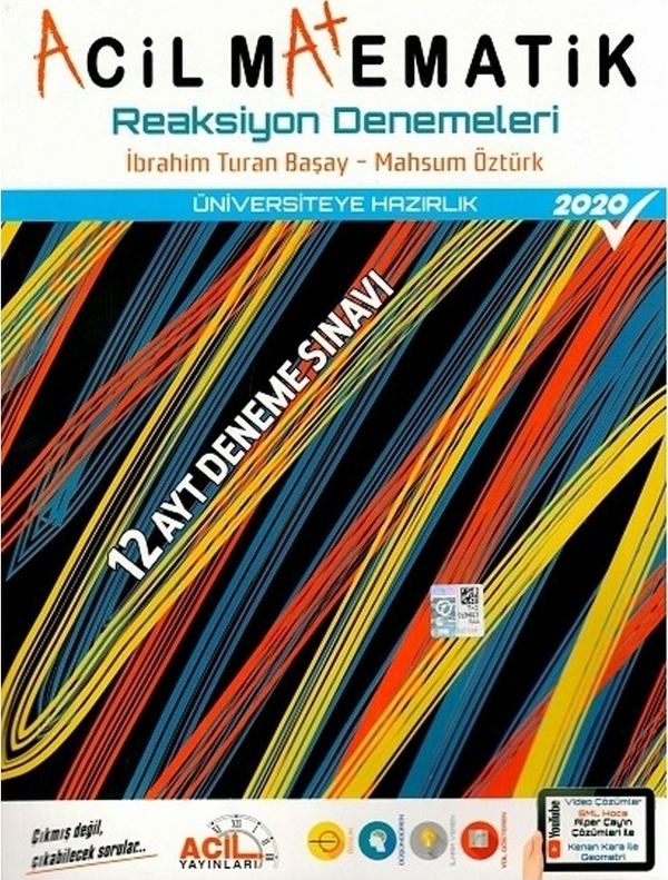 Acil Yayınları Ayt Acil Matematik Reaksiyon 12 Deneme Acil