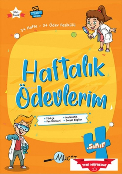 Mucit Yayınları 4. Sınıf Haftalık Ödevlerim - MA Kolektif
