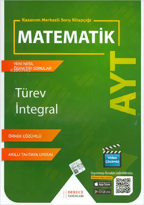 Sonuç Derece Yayınları AYT Türev İntegral Sonuç Derece