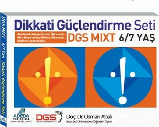 Dikkati Güçlendirme Seti Mixt 6 - 7 Yaş (1 Kitap) Osman Abalı